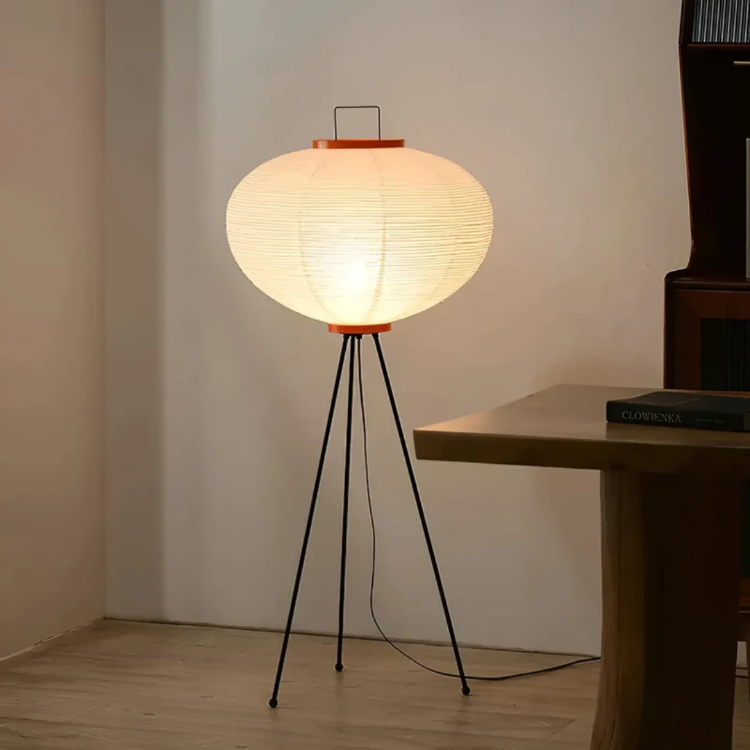 ZenAura – Stehlampe aus Reispapier für eine harmonische Raumgestaltung 1