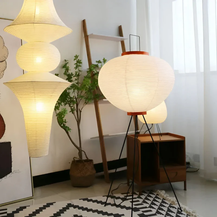 ZenAura – Stehlampe aus Reispapier für eine harmonische Raumgestaltung 5