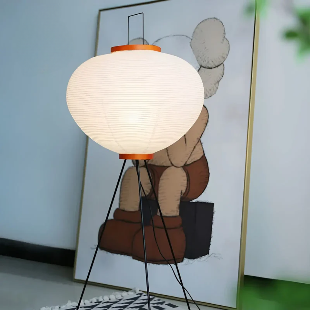 ZenAura – Stehlampe aus Reispapier für eine harmonische Raumgestaltung 6