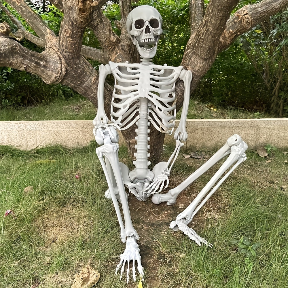 12-Fuß Halloween Skelett Deko – Realistische Horror Dekoration für Unvergessliche Partys 1