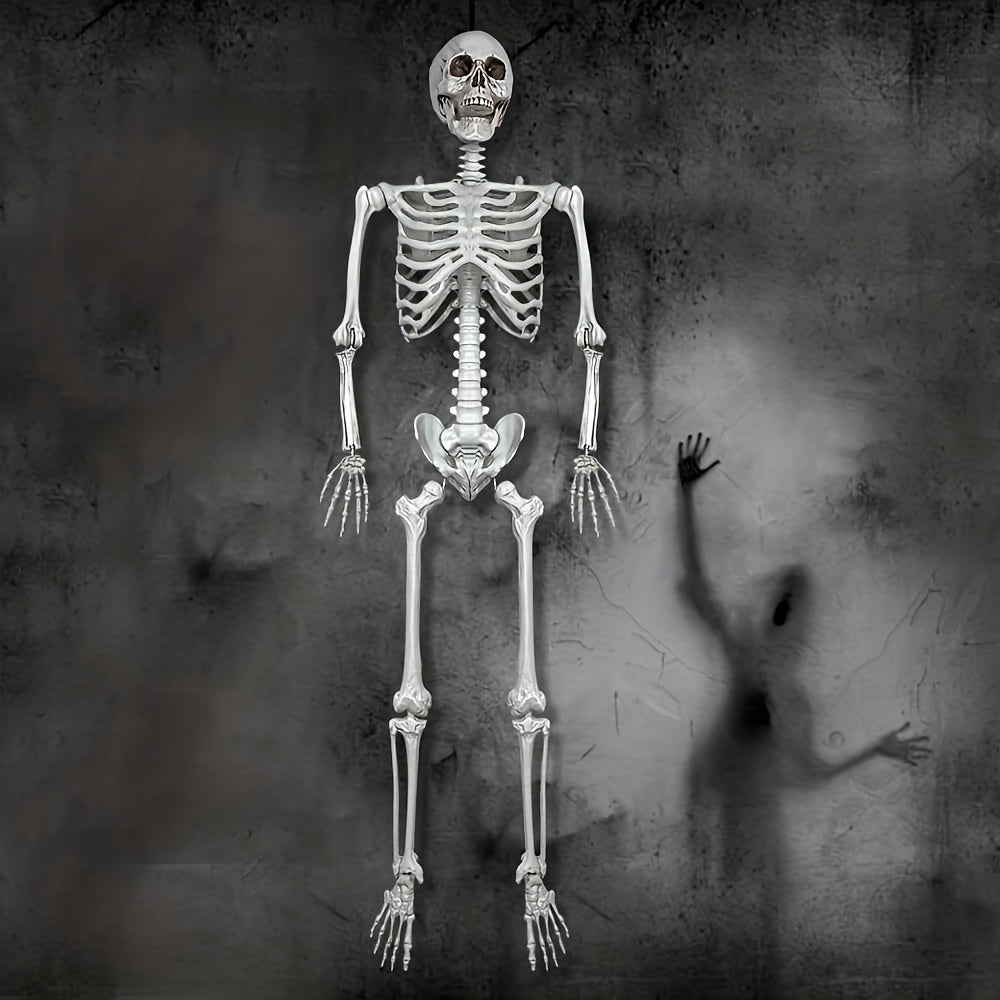 12-Fuß Halloween Skelett Deko – Realistische Horror Dekoration für Unvergessliche Partys 2