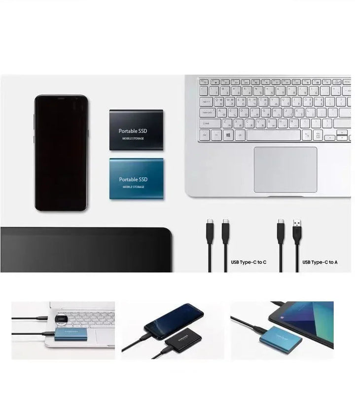 128TB Externe SSD Festplatte – Ultraschnelles USB 3.1 Speichern für Windows, macOS, Android 5
