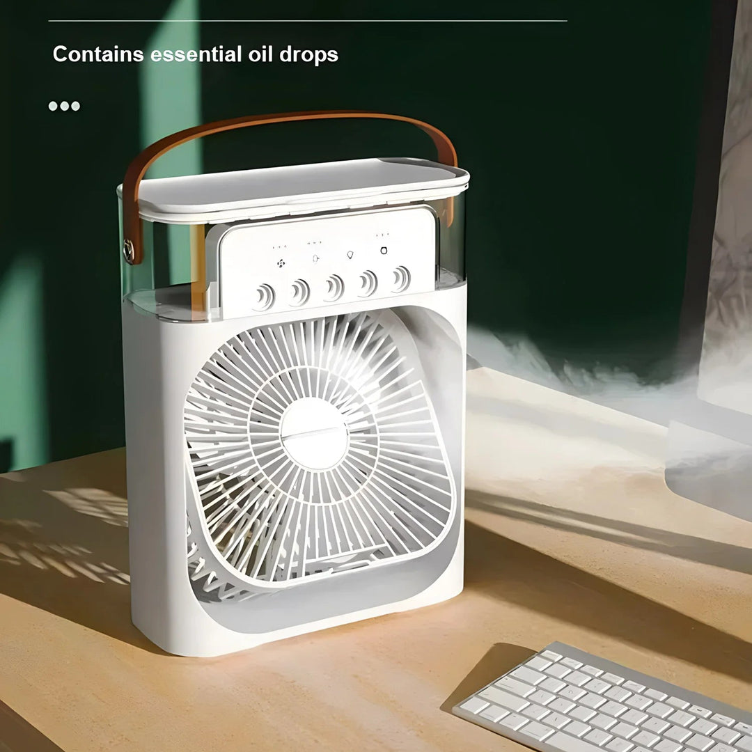 3-in-1 Luftkühler mit Wasser, Ventilator und Klimaanlage – Tragbar, 600 ml Wassertank, 7 Farben LED-Beleuchtung 4