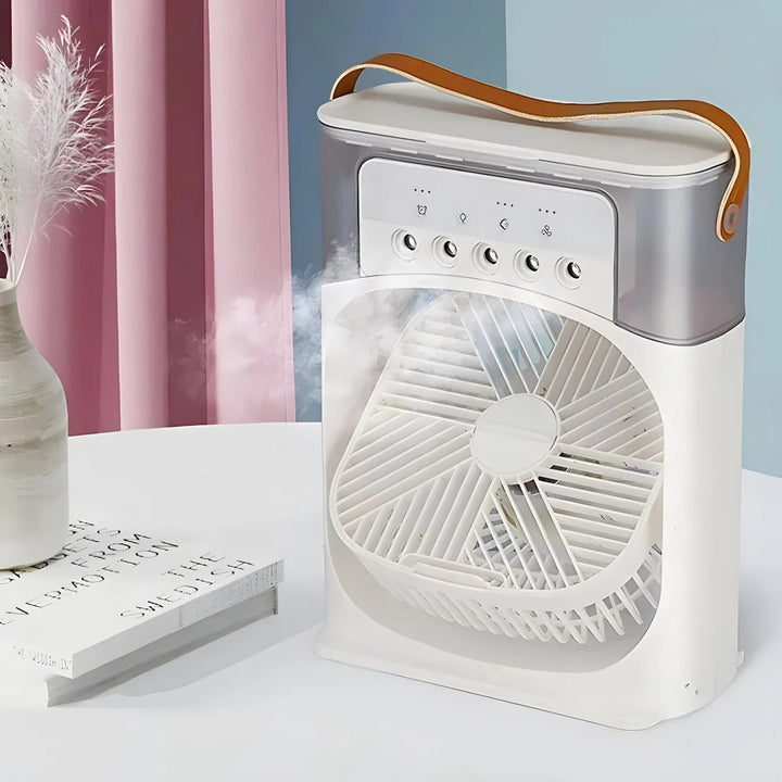 3-in-1 Luftkühler mit Wasser, Ventilator und Klimaanlage – Tragbar, 600 ml Wassertank, 7 Farben LED-Beleuchtung 5