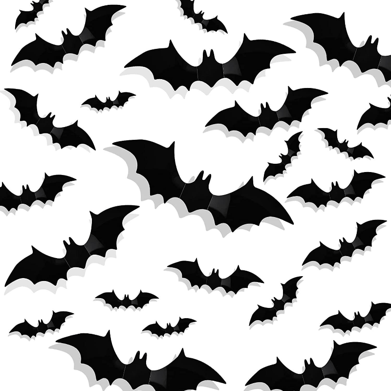 3D Fledermaus-Wandaufkleber – Realistische Halloween-Dekoration für Gruselige Atmosphären 0