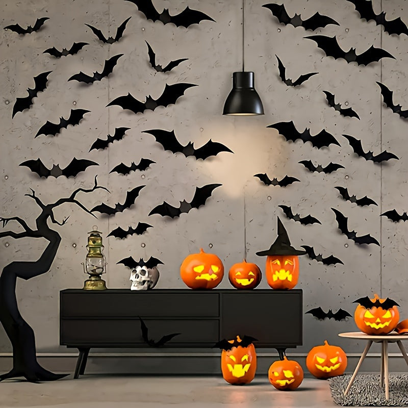3D Fledermaus-Wandaufkleber – Realistische Halloween-Dekoration für Gruselige Atmosphären 1