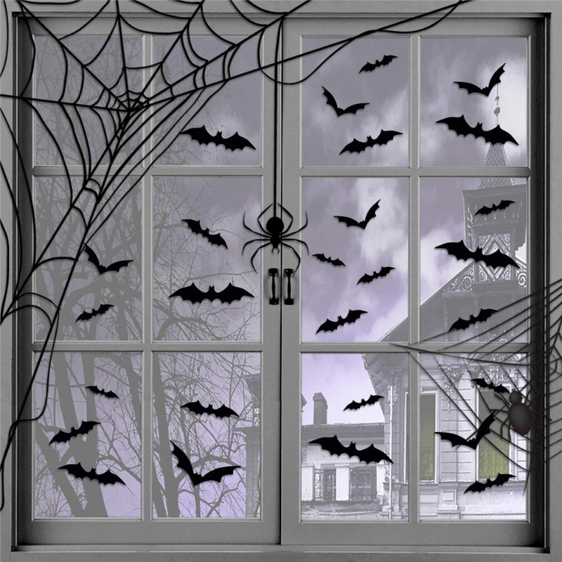 3D Fledermaus-Wandaufkleber – Realistische Halloween-Dekoration für Gruselige Atmosphären 2