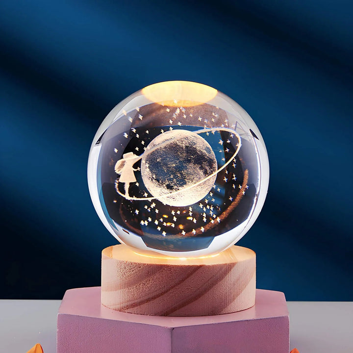 3D Kristall Nachtlicht mit LED-Technologie – Stilvolle Lampe mit Mehreren Lichtmodi für Stimmungsvolle Beleuchtung 12