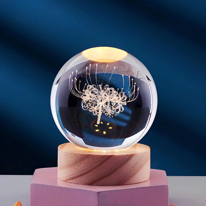 3D Kristall Nachtlicht mit LED-Technologie – Stilvolle Lampe mit Mehreren Lichtmodi für Stimmungsvolle Beleuchtung 6