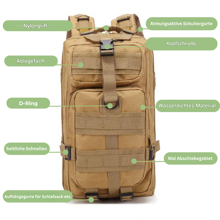 AdventurePack – Wasserdichter Rucksack mit 50 Litern, Laptopfach & Diebstahlschutz 6
