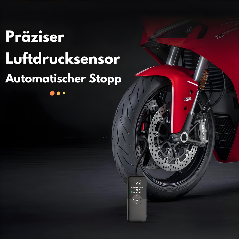 AirMaster Pro – Elektrische Akku Luftpumpe mit LCD-Display & Powerbank-Funktion 1