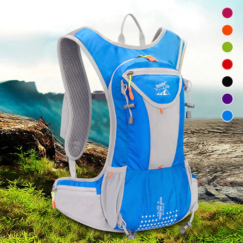 AquaPack – Leichter, wasserdichter Rucksack mit 2L Wasserblase und verstellbaren Riemen 1