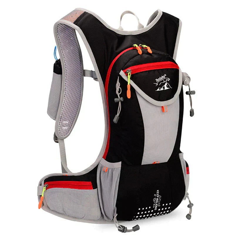 AquaPack – Leichter, wasserdichter Rucksack mit 2L Wasserblase und verstellbaren Riemen 10