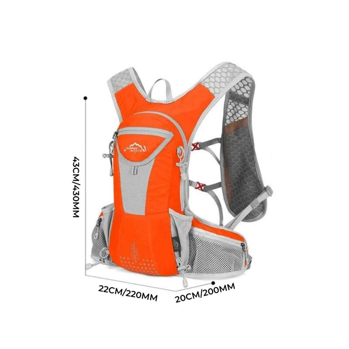 AquaPack – Leichter, wasserdichter Rucksack mit 2L Wasserblase und verstellbaren Riemen 7
