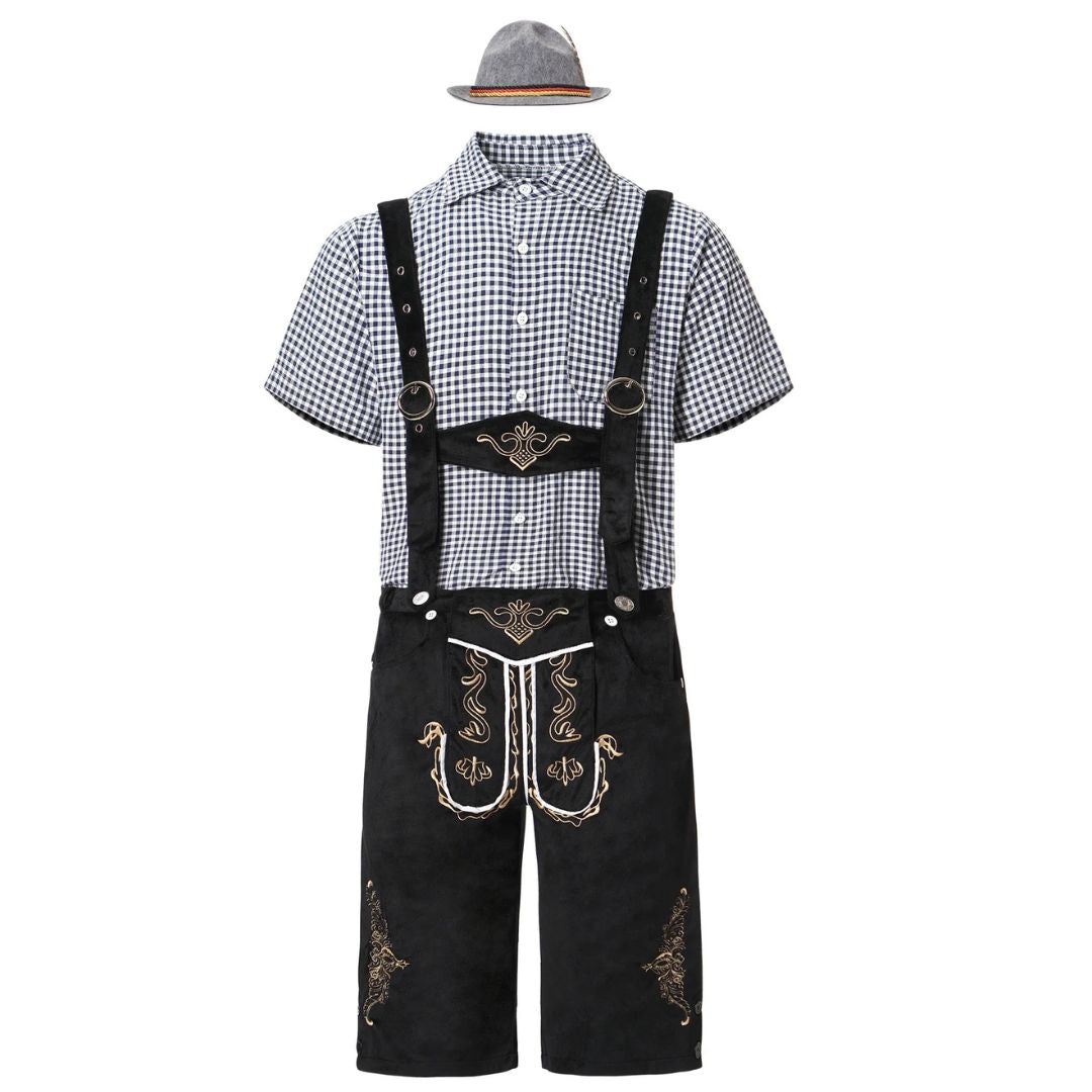 Bayerische Lederhose Carlos – Hochwertige Trachtenhose Herren für Oktoberfest 8