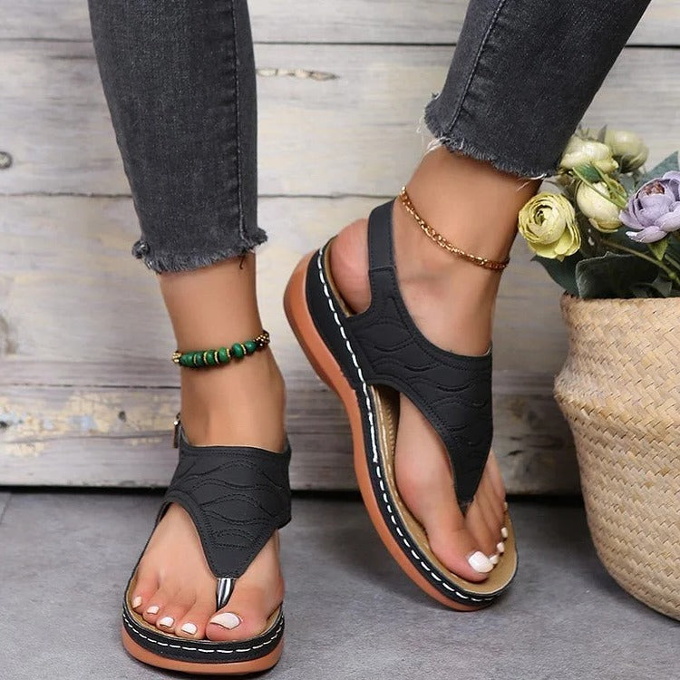 Bequeme Damen Sandalen mit Rutschfester Sohle und Fußunterstützung für Sommerschuhe 4