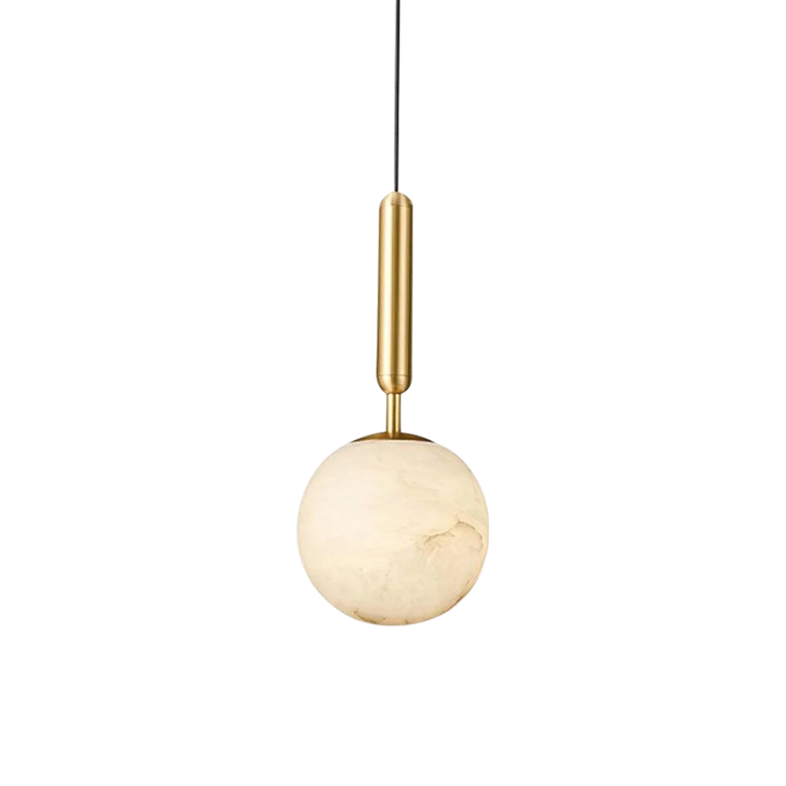 Bosso Pendelleuchte – Moderne Hängelampe aus Messing und Alabaster für Esszimmer 5