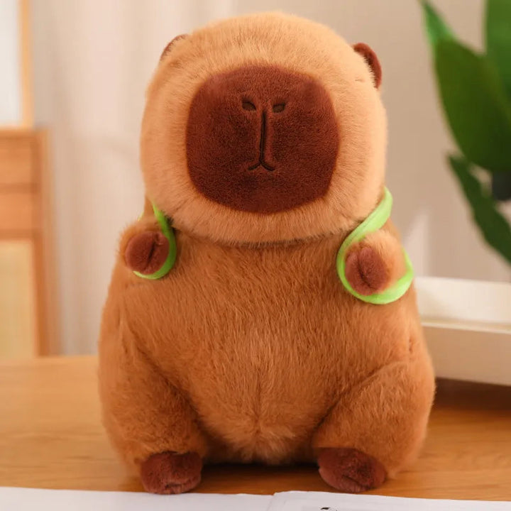 CapyBuddy – Süßer Capybara-Plüschtier Mit Schildkröten-Rucksack Für Kuscheltiere 2