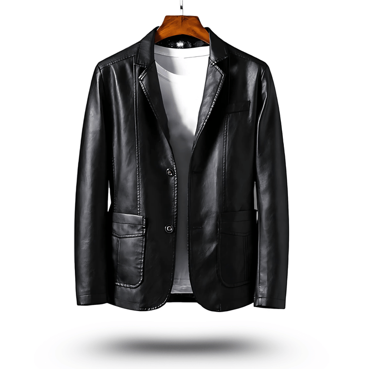 Carsten – Klassische Lederjacke für Damen und Herren, Figurbetonter Schnitt, Vielseitig, Zeitlos 0