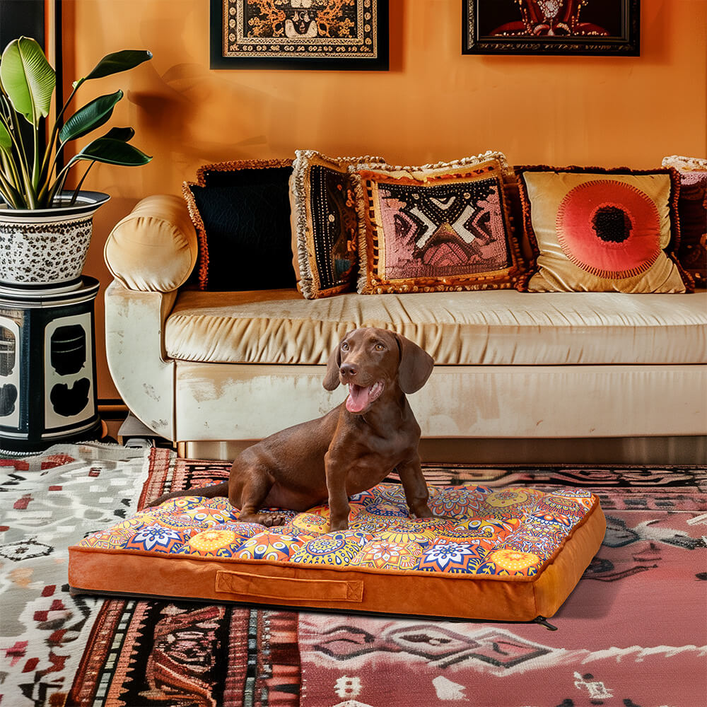 CasablancaDream – Orthopädisches Hundebett im marokkanischen Stil für ultimativen Komfort 0