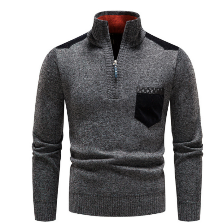 Cedric – Herren Rundhals-Pullover aus warmer Baumwoll-Polyester-Mischung 6