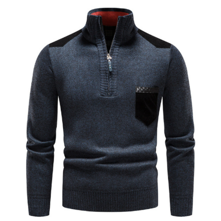 Cedric – Herren Rundhals-Pullover aus warmer Baumwoll-Polyester-Mischung 9