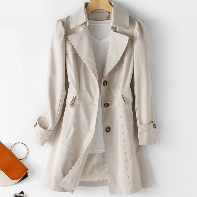 Chamora – Modischer Damen Trenchcoat Schwarz für Vielseitige Anlässe 0