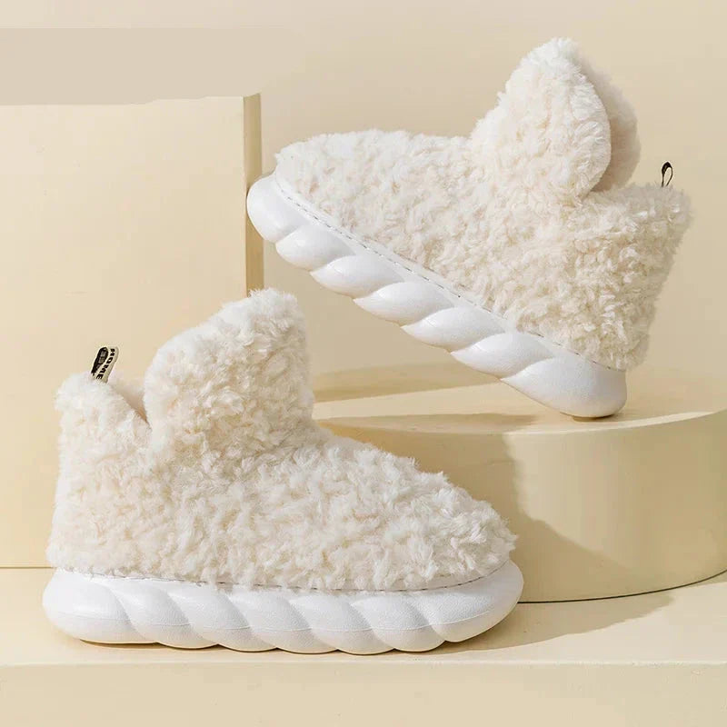 CozySteps – Warme Hausschuhe Damen aus Baumwolle und Plüsch für Herbst und Winter 1