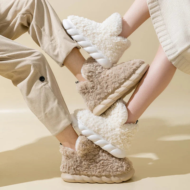 CozySteps – Warme Hausschuhe Damen aus Baumwolle und Plüsch für Herbst und Winter 2