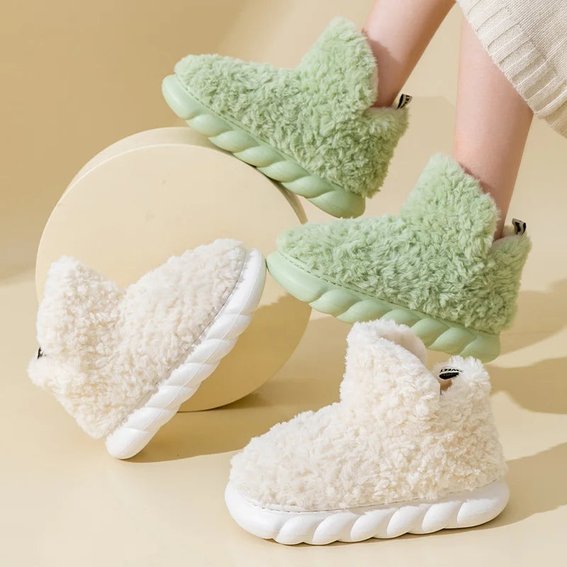 CozySteps – Warme Hausschuhe Damen aus Baumwolle und Plüsch für Herbst und Winter 3