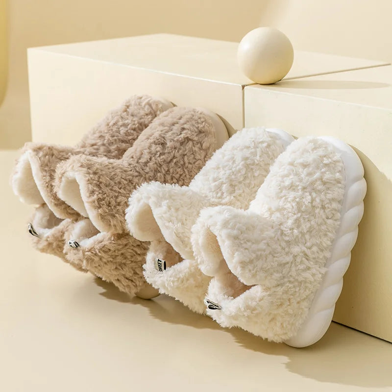 CozySteps – Warme Hausschuhe Damen aus Baumwolle und Plüsch für Herbst und Winter 4
