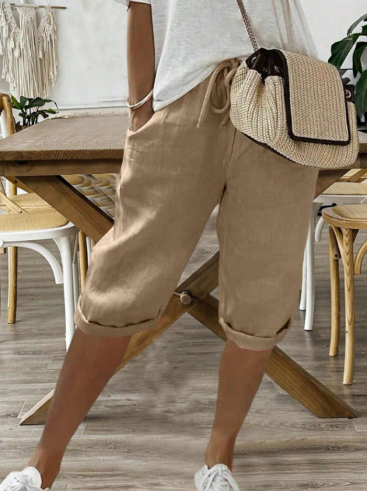 Damen Shorts mit Kordelzug – Bequem und Stilvoll für Sommer Freizeit & Sport 0