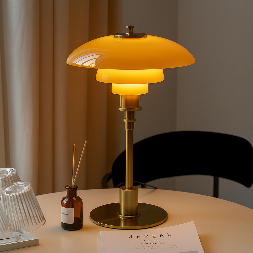 Dänische Designer-Tischlampe – Moderne LED Tischleuchte mit Dimmfunktion 0
