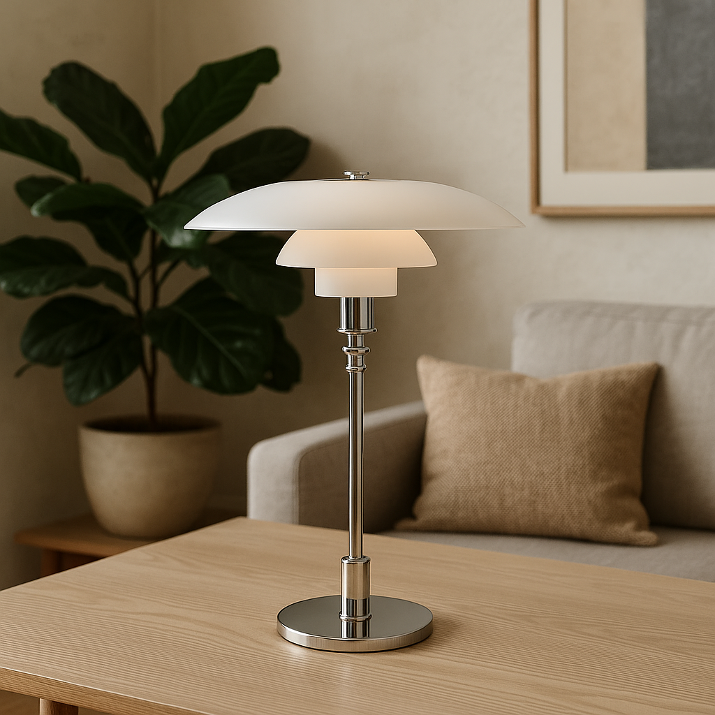 Dänische Designer-Tischlampe – Moderne LED Tischleuchte mit Dimmfunktion 3