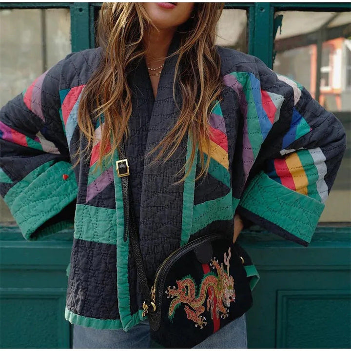 Daria – Vintage Damenjacke Mit V-Ausschnitt Und Bequemer Passform 0