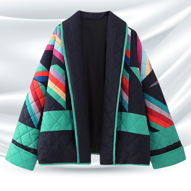 Daria – Vintage Damenjacke Mit V-Ausschnitt Und Bequemer Passform 1