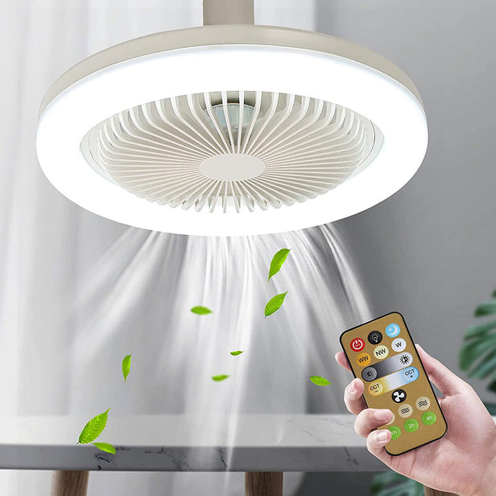 Deckenventilator mit Licht und Fernbedienung – Einfache Installation in jeder Lampenfassung 0
