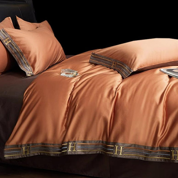 Deluxe Bettwäsche Set aus Baumwolle 155x220 – Atmungsaktiv, Pflegeleicht, 4-teilig mit Reißverschluss 8