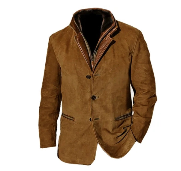 Dennis Herren Daunenjacke Vintage-Stil mit Knopfverschluss – Wärmend und Lässig 0