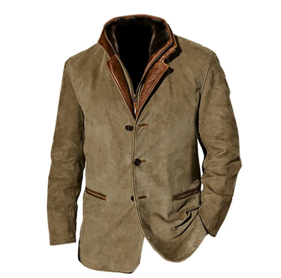 Dennis Herren Daunenjacke Vintage-Stil mit Knopfverschluss – Wärmend und Lässig 2