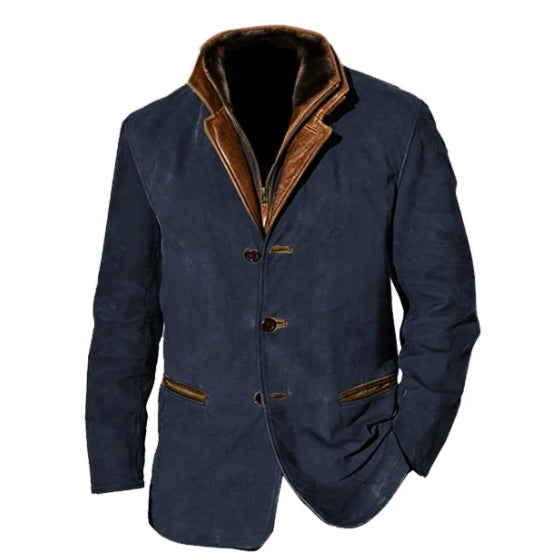 Dennis Herren Daunenjacke Vintage-Stil mit Knopfverschluss – Wärmend und Lässig 3