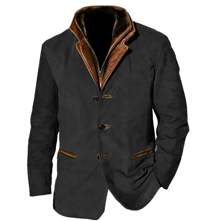 Dennis Herren Daunenjacke Vintage-Stil mit Knopfverschluss – Wärmend und Lässig 4