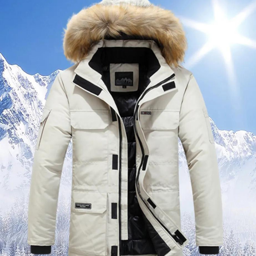 Devon Herren Parka Winterjacke mit Kapuze, Wasserabweisend & Wärmeisolierung 1