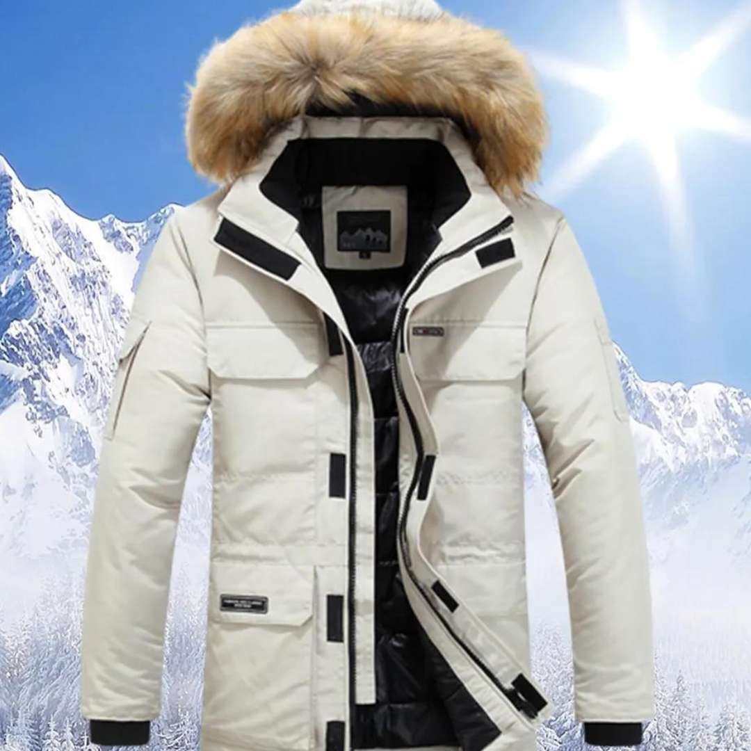 Devon Herren Parka Winterjacke mit Kapuze, Wasserabweisend & Wärmeisolierung 1