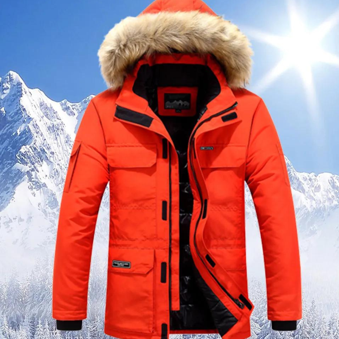 Devon Herren Parka Winterjacke mit Kapuze, Wasserabweisend & Wärmeisolierung 2