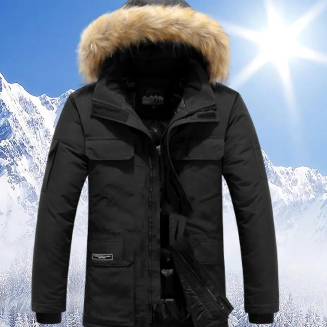 Devon Herren Parka Winterjacke mit Kapuze, Wasserabweisend & Wärmeisolierung 4
