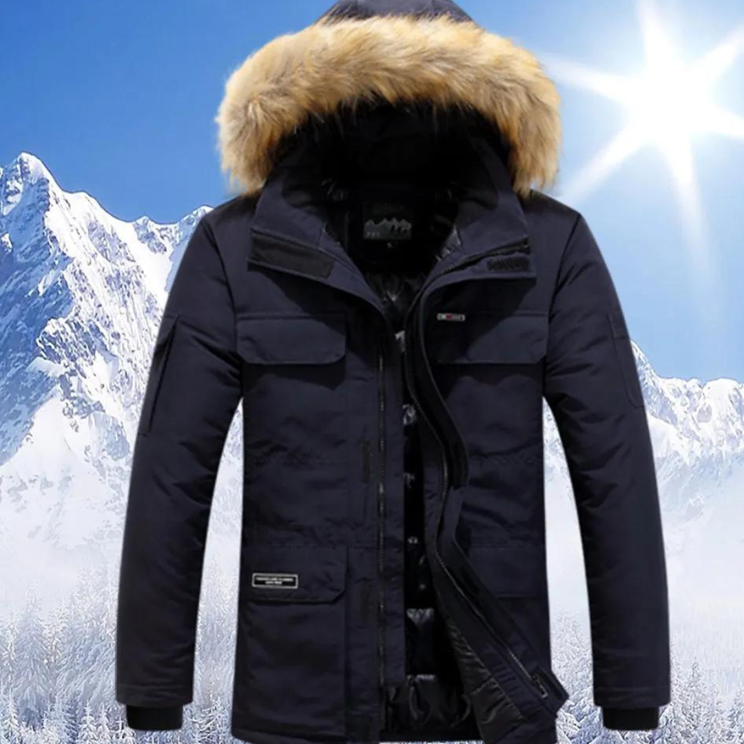 Devon Herren Parka Winterjacke mit Kapuze, Wasserabweisend & Wärmeisolierung 5
