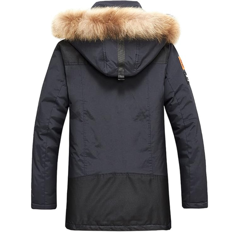 Devon Herren Parka Winterjacke mit Kapuze, Wasserabweisend & Wärmeisolierung 6