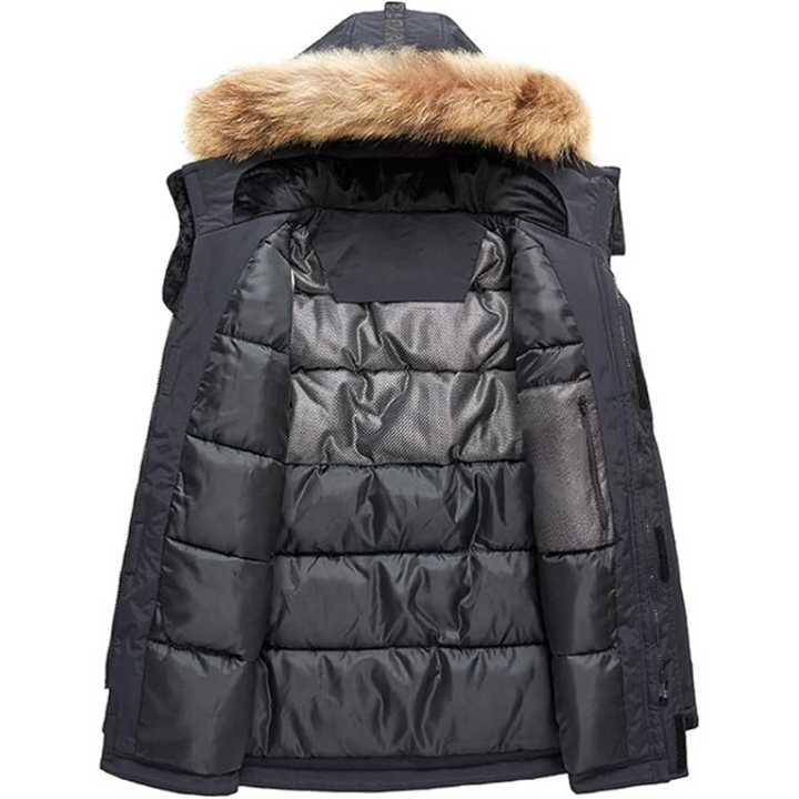 Devon Herren Parka Winterjacke mit Kapuze, Wasserabweisend & Wärmeisolierung 7