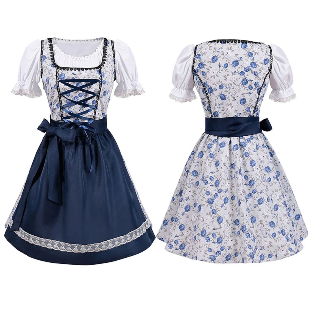 Dirndl Arlene – Traditionelles Oktoberfestkleid Mit Eleganter Schnürung & Schürze 2